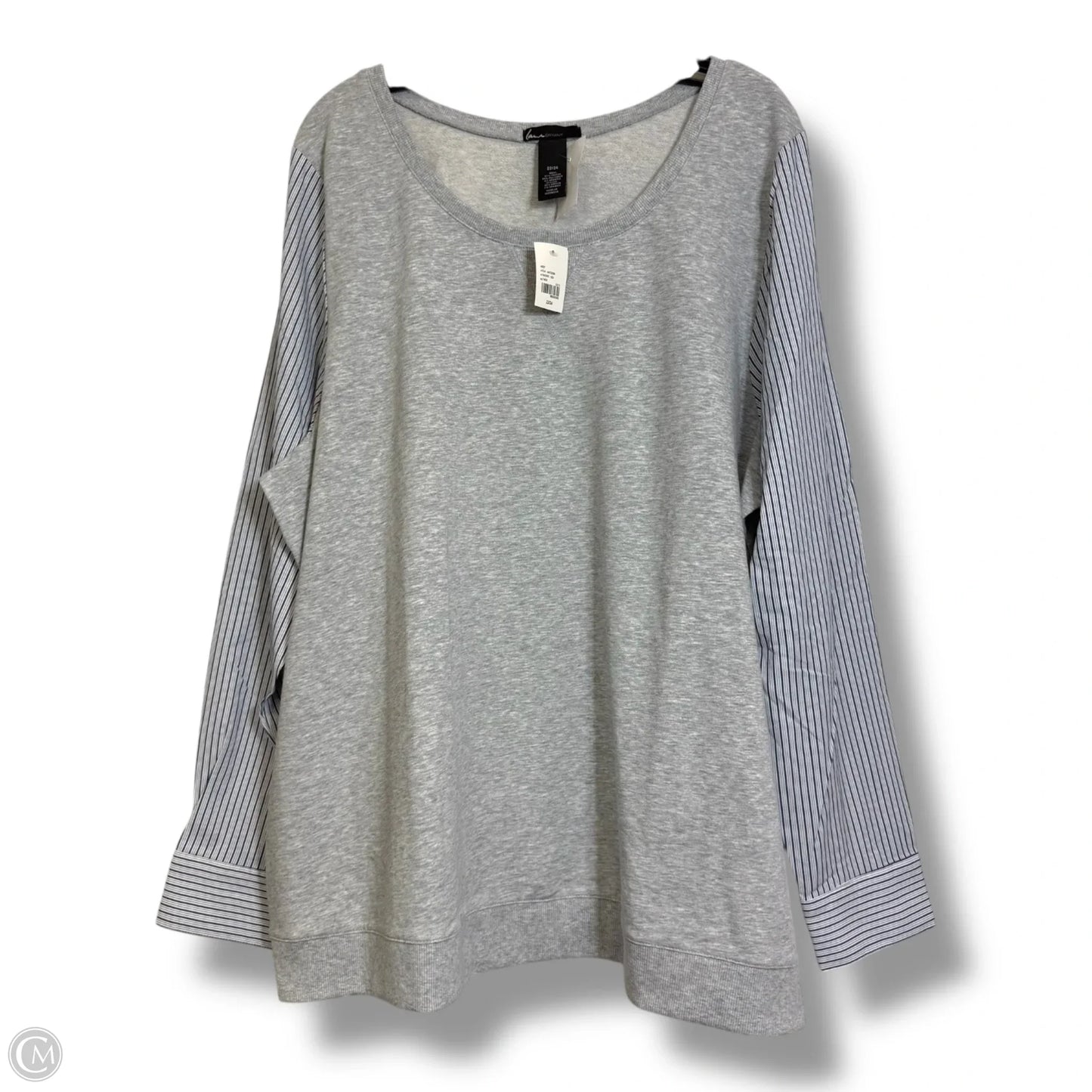 Top Long Sleeve By Lane Bryant In Grey, Size: 2x