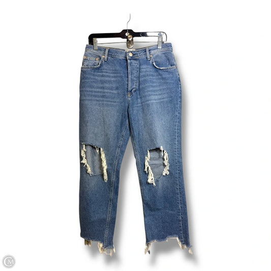 Jeans Cropped By We The Free In Blue Denim, Size: 8