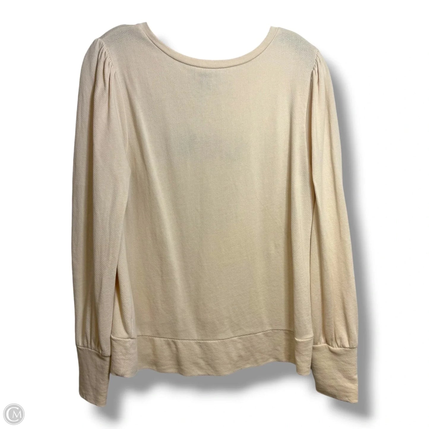 Sweatshirt Crewneck By Loft In Ivory, Size: M