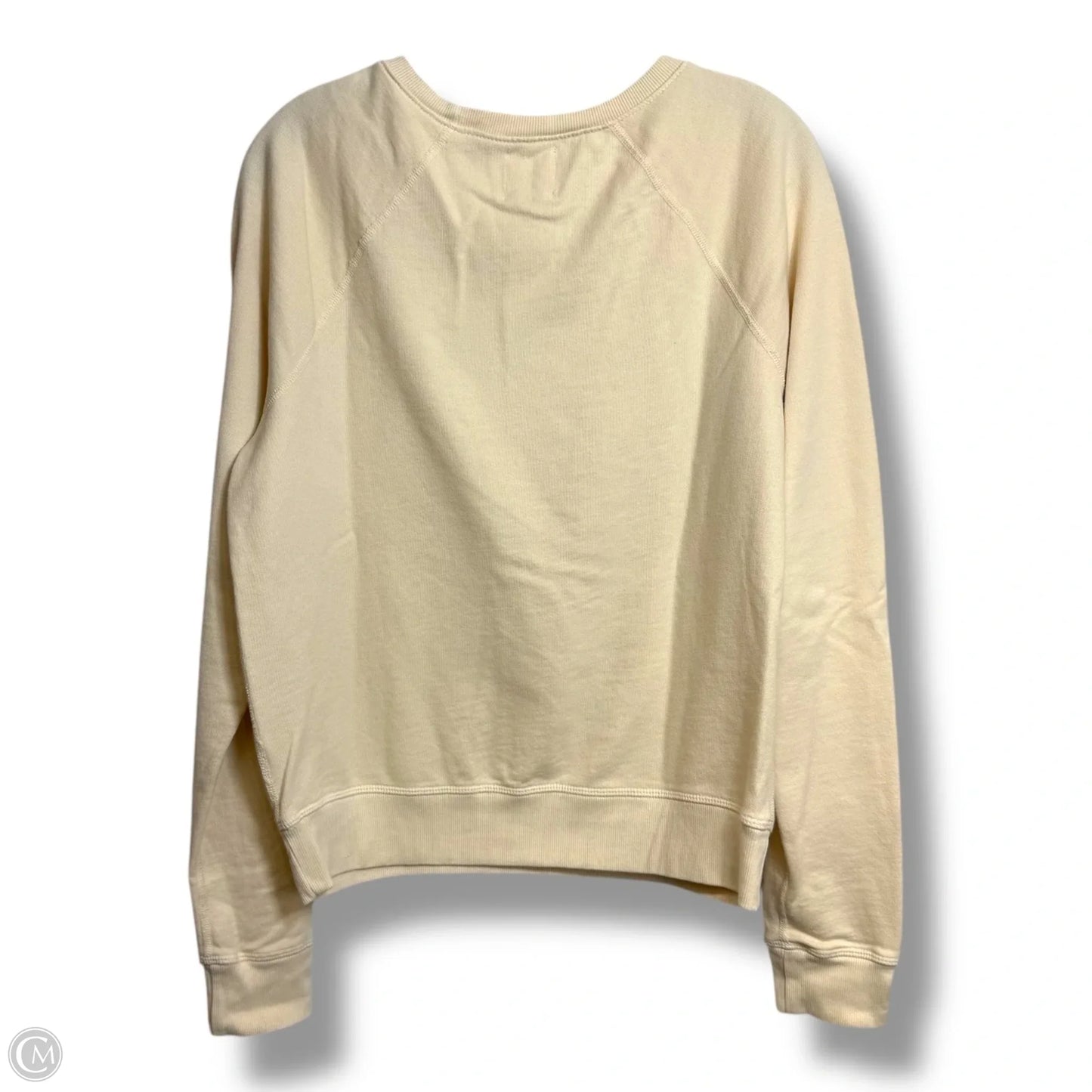 Sweatshirt Crewneck By Anthropologie In Ivory, Size: Xs