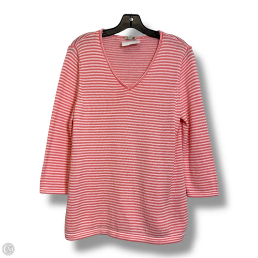 Sweater By Talbots In Coral, Size: M