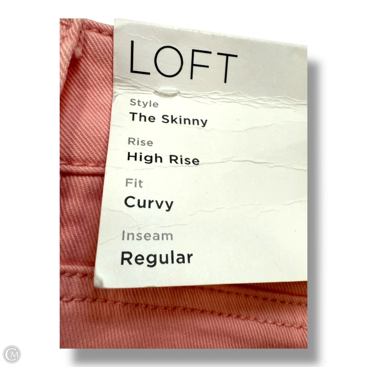Jeans Skinny By Loft In Pink, Size: 8