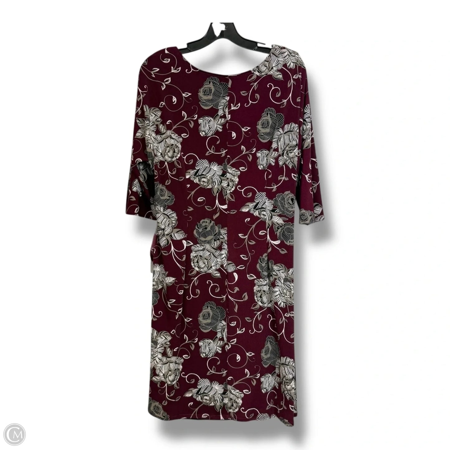 Dress Party Short By Signature By Robbie Bee In Maroon, Size: L