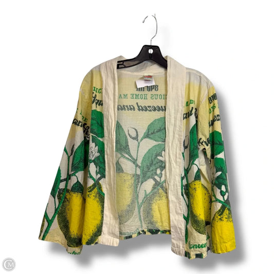 Cardigan By Vintage In Yellow, Size: Osfm