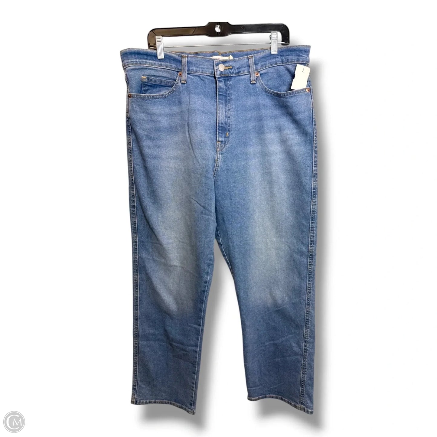 Jeans Boyfriend By Levis In Blue Denim, Size: 16