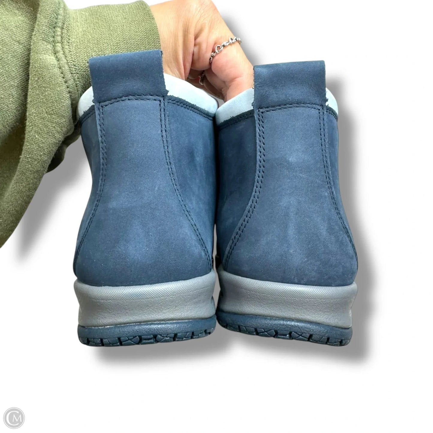 Boots Ankle Flats By Sas In Navy, Size: 10.5