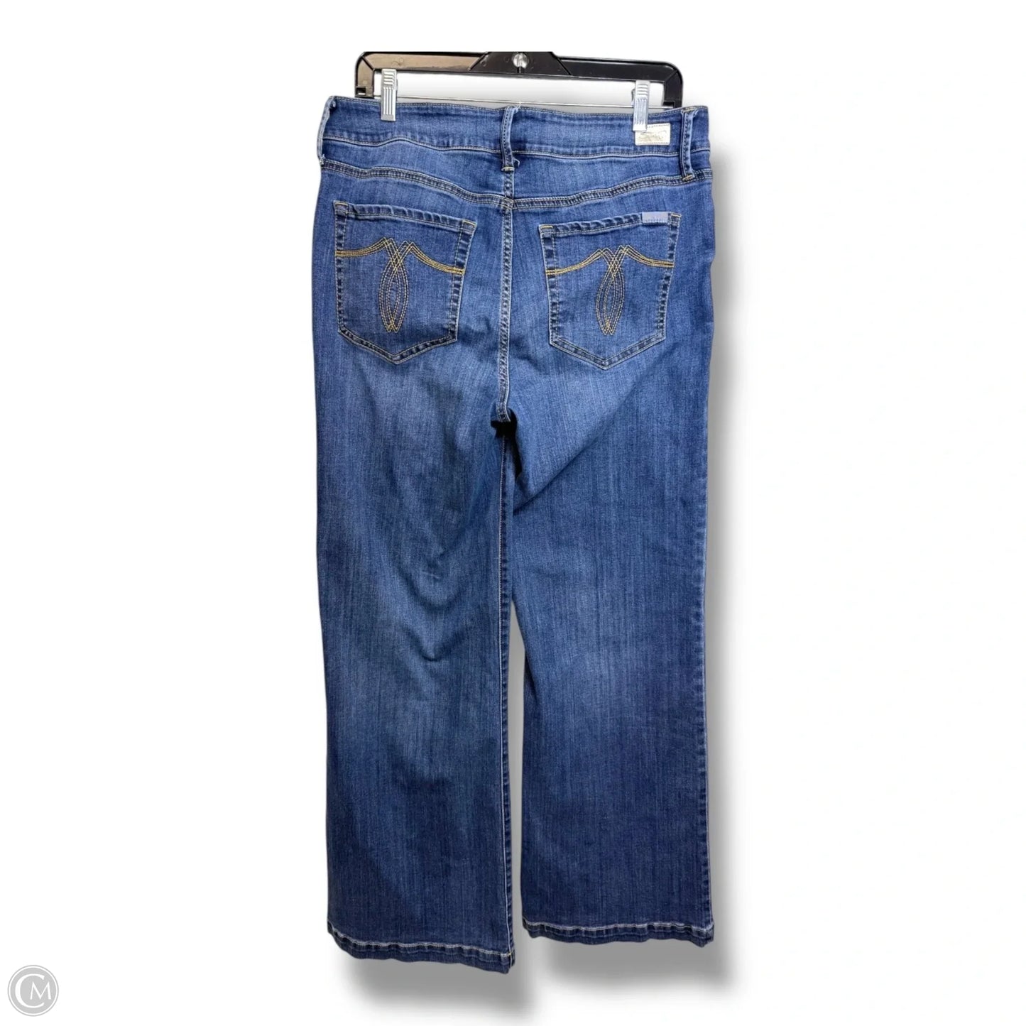 Jeans Wide Leg By Seven 7 In Blue Denim, Size: 12