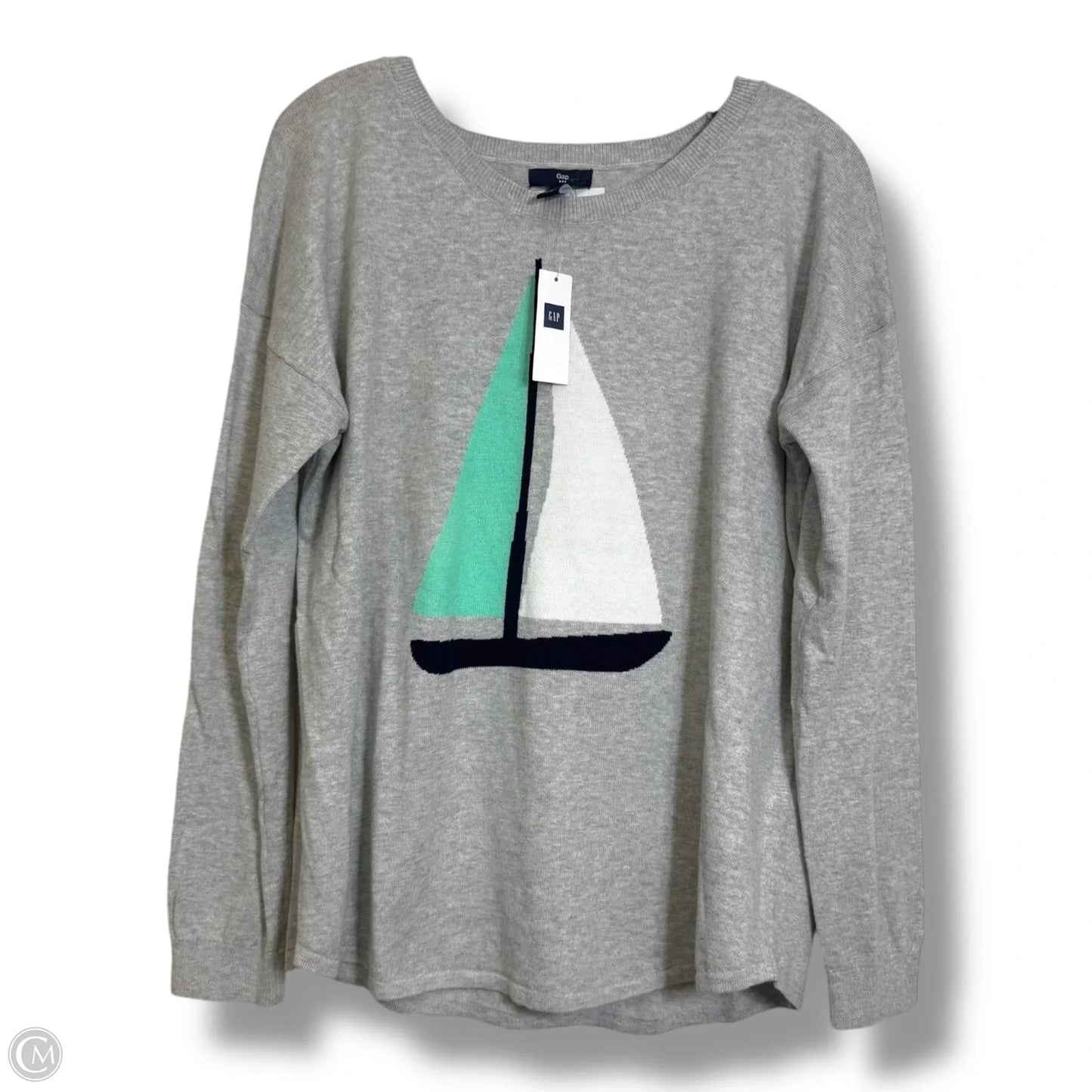 Sweater By Gap In Nautical Print, Size: L