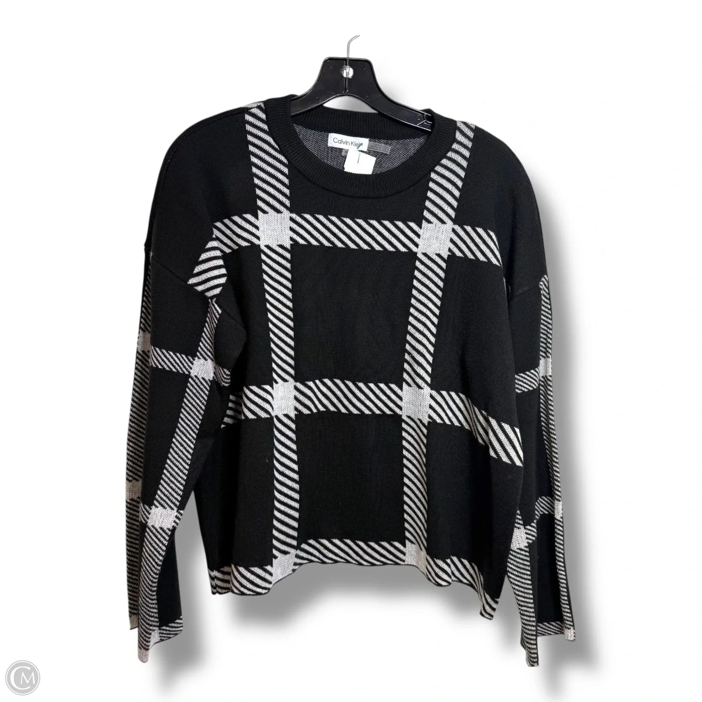 Sweater By Calvin Klein In Black, Size: M
