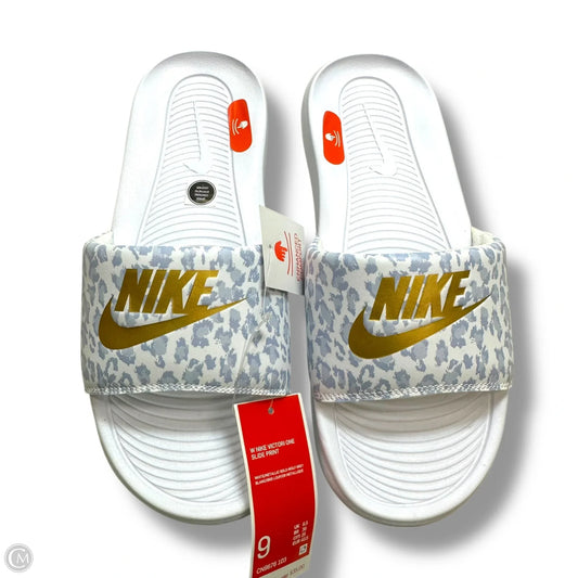 Sandals Flip Flops By Nike In Animal Print, Size: 9