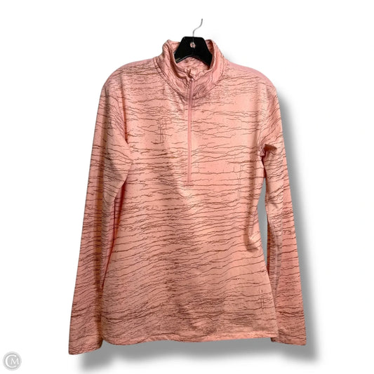 Athletic Jacket By Nike Apparel In Peach, Size: Xl