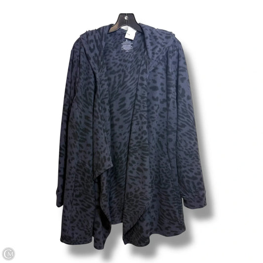 Cardigan By Cuddl Duds In Animal Print, Size: L/XL
