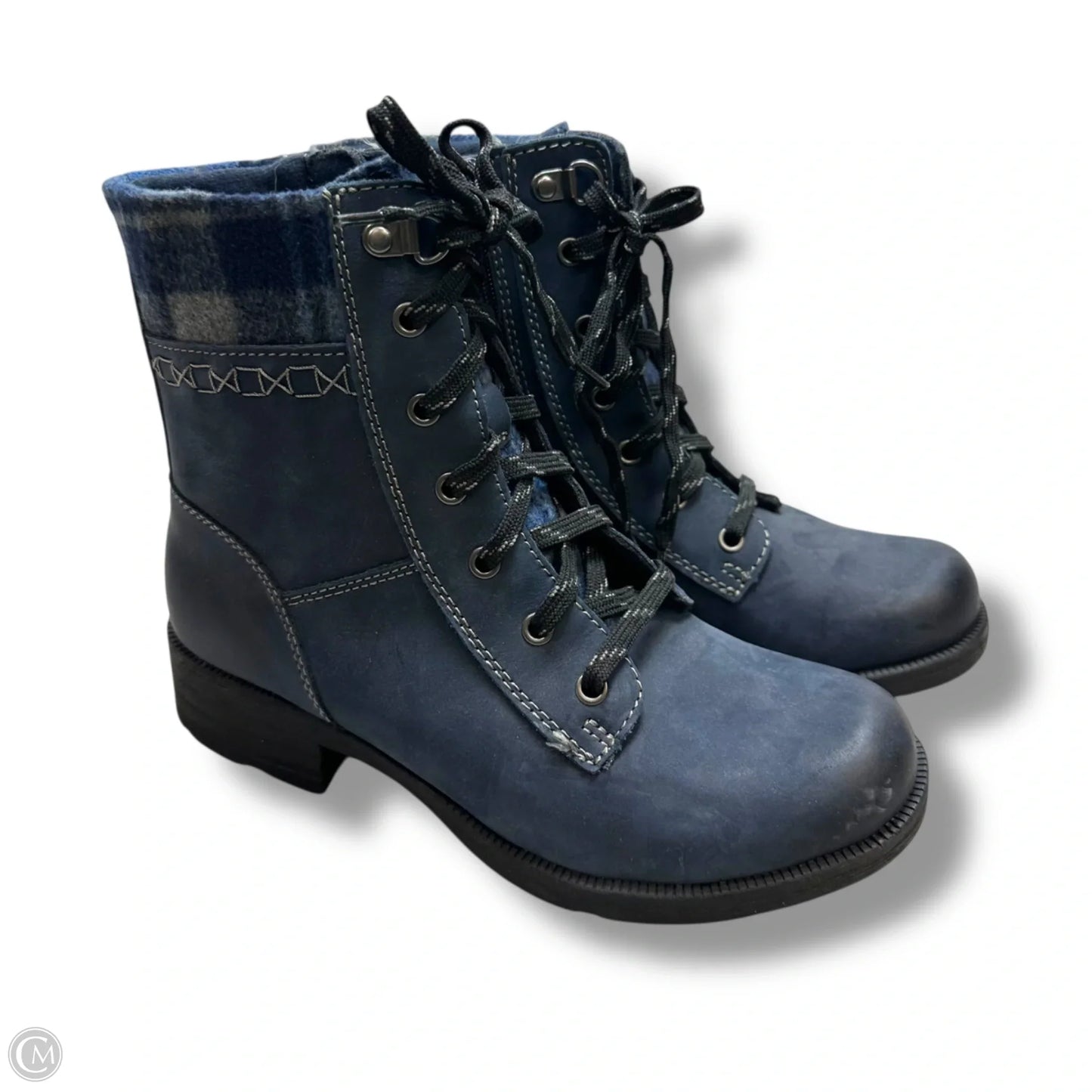 Boots Ankle Flats By Earth Origins In Navy, Size: 8.5