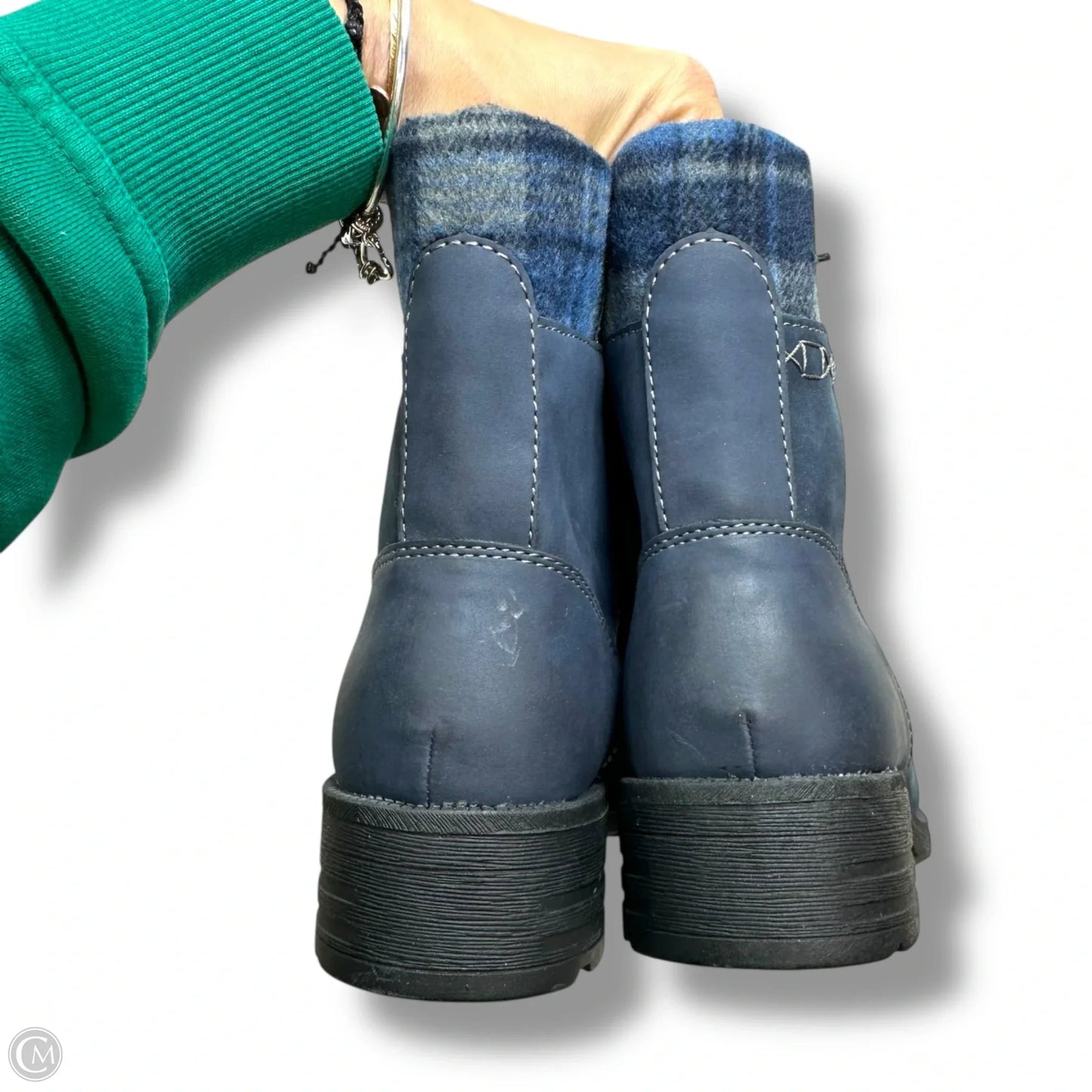 Boots Ankle Flats By Earth Origins In Navy, Size: 8.5