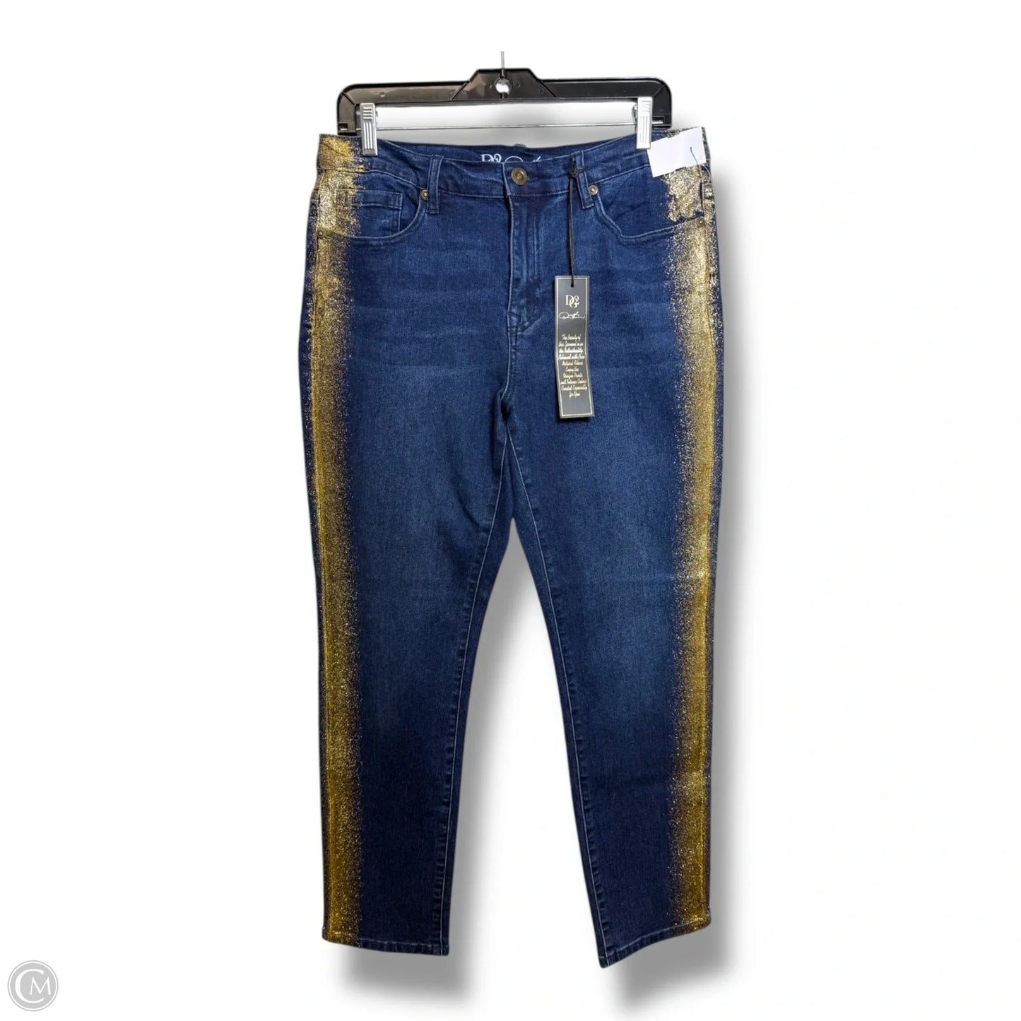 Jeans Straight By Diane Gilman In Blue Denim, Size: 12p