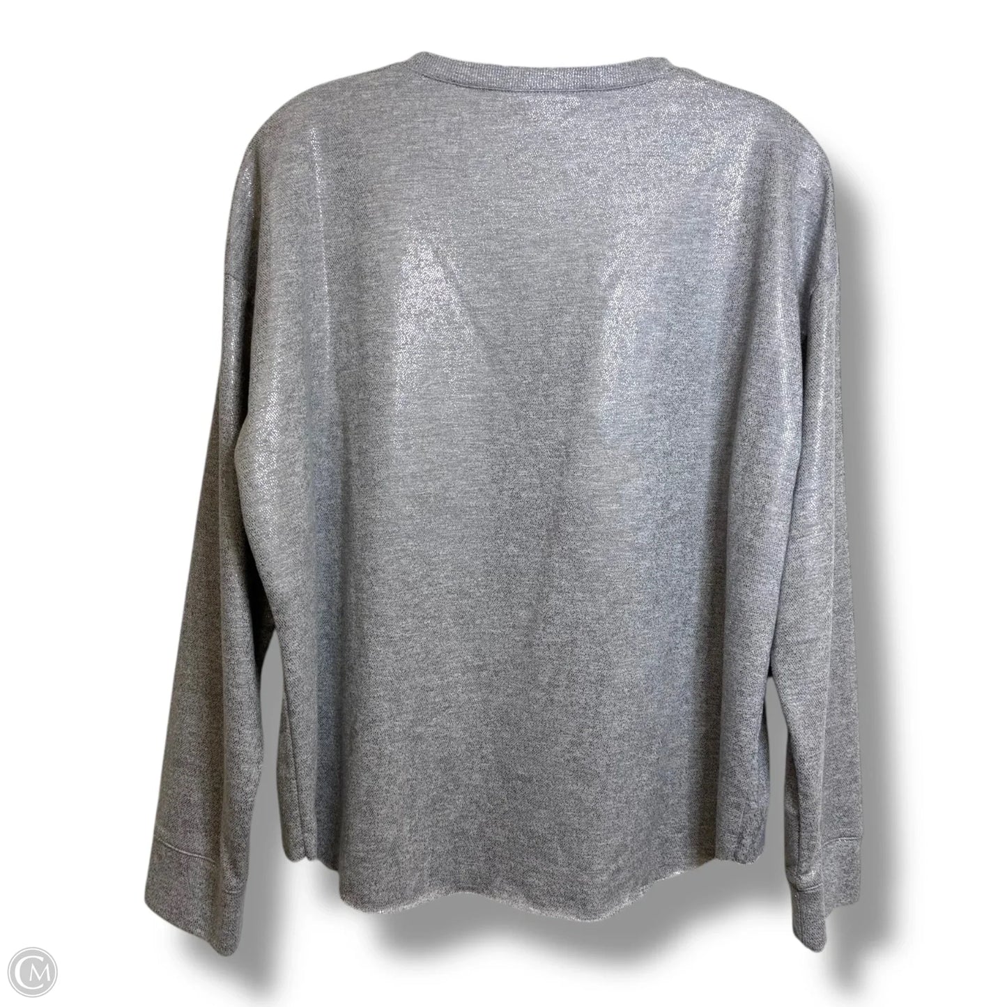 Top Long Sleeve By Clothes Mentor In Grey, Size: L