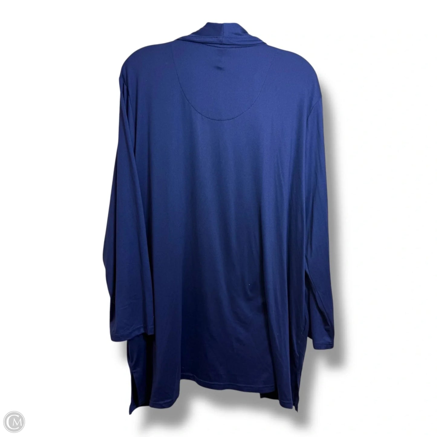 Cardigan By Muk Luks In Navy, Size: 1x