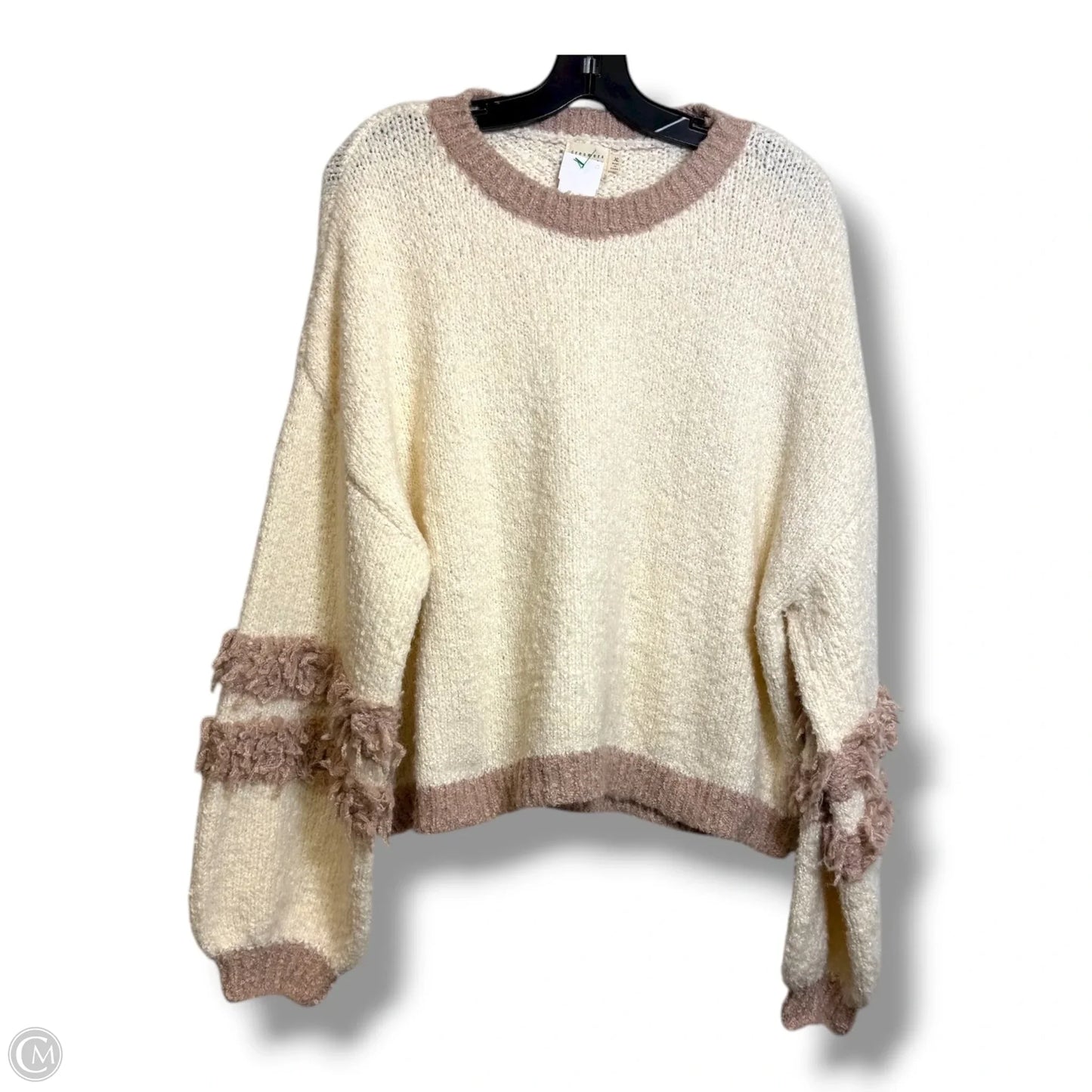 Sweater By Debut In Ivory, Size: Xl
