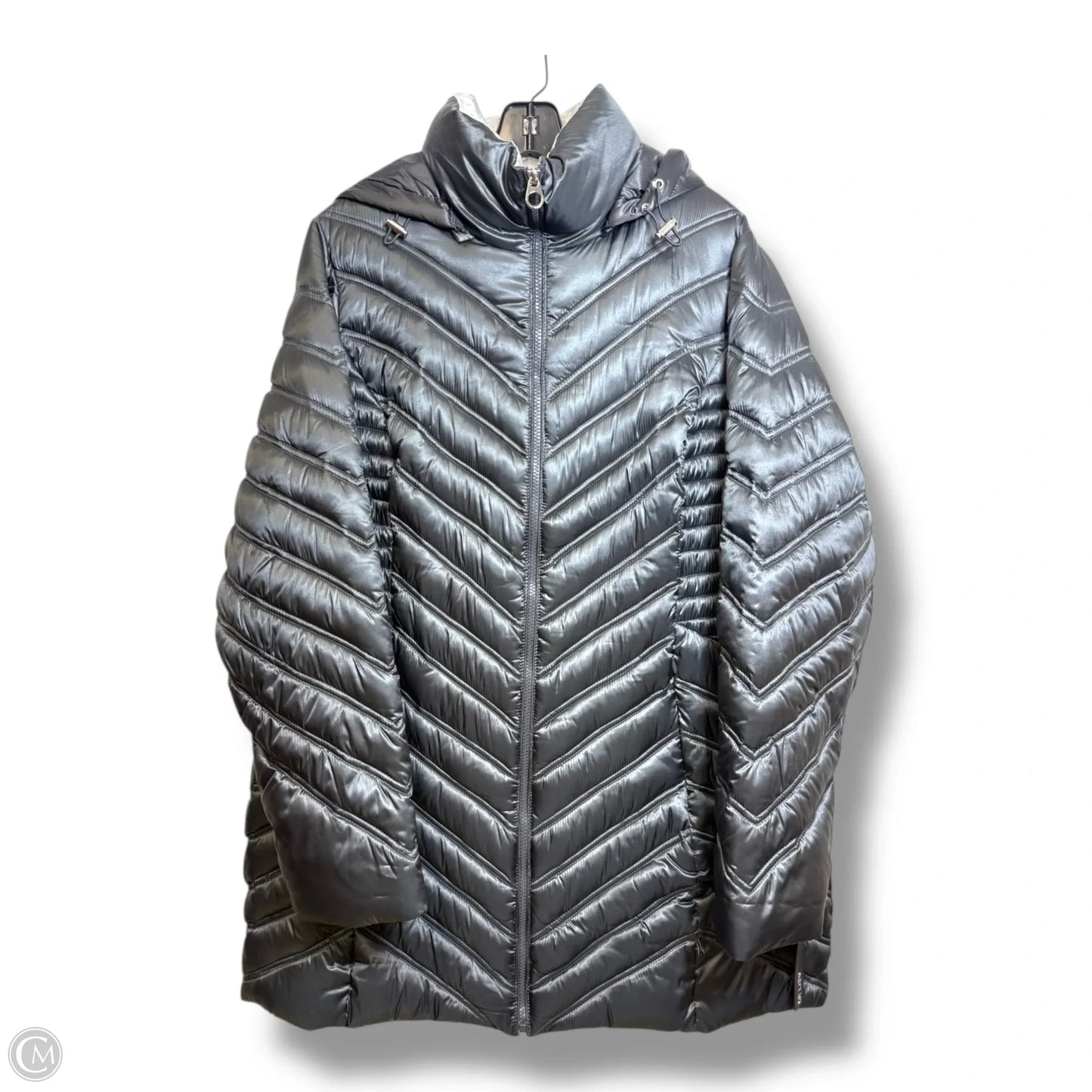 Coat Puffer & Quilted By Apt 9 In Grey, Size: 1x