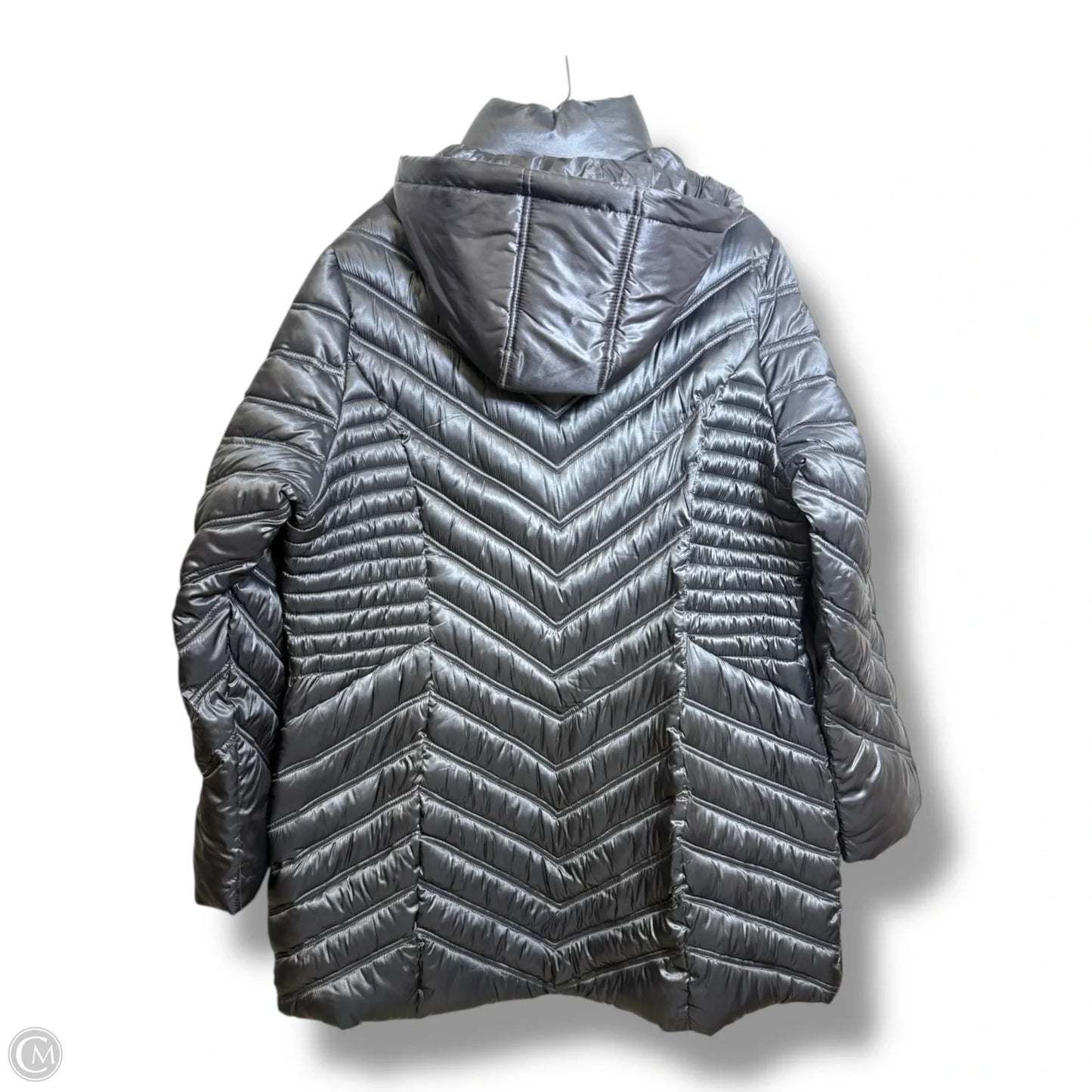 Coat Puffer & Quilted By Apt 9 In Grey, Size: 1x