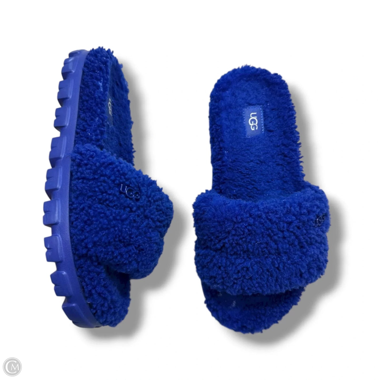 Sandals Designer By Ugg In Blue, Size: 7