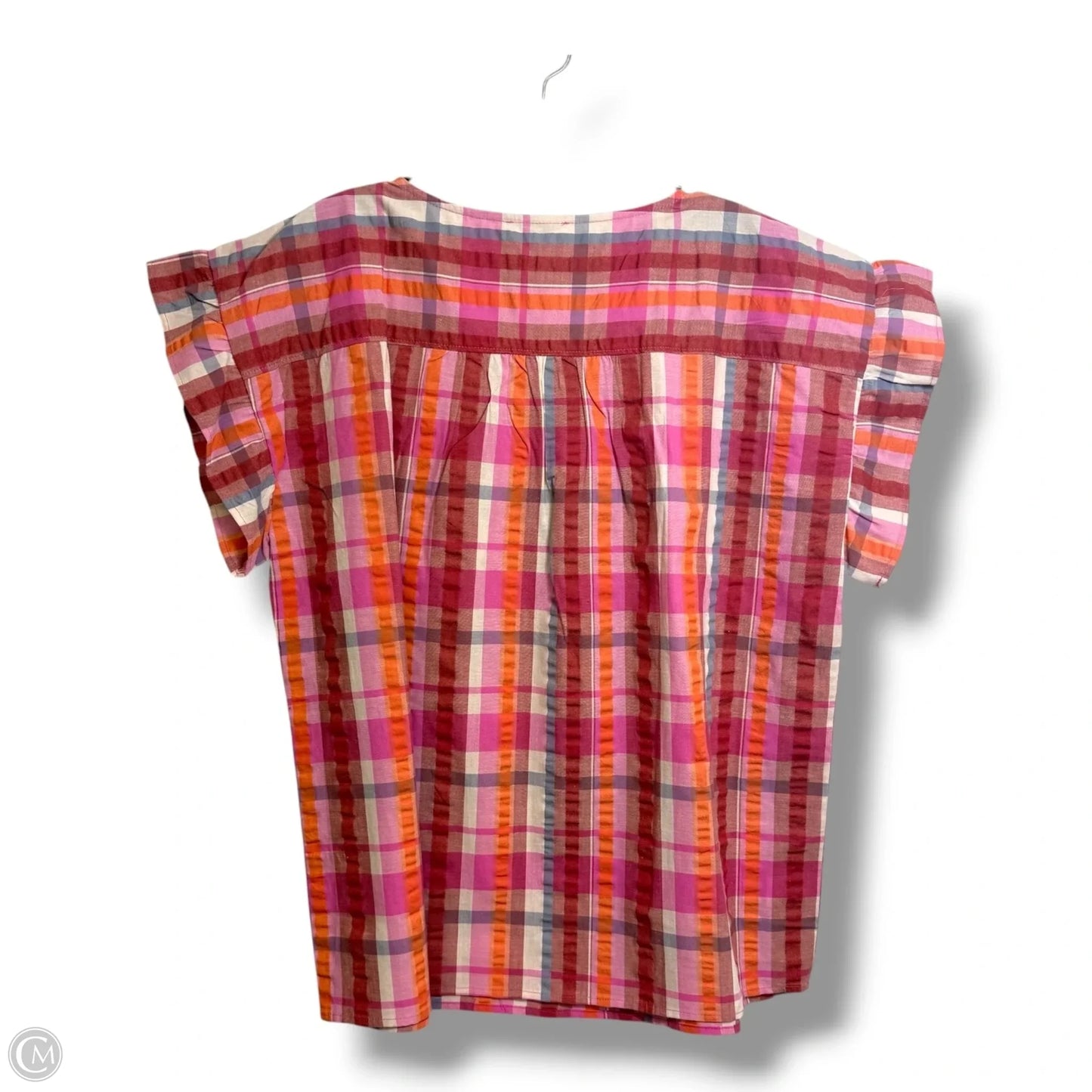 Top Short Sleeve By Loft In Pink, Size: L