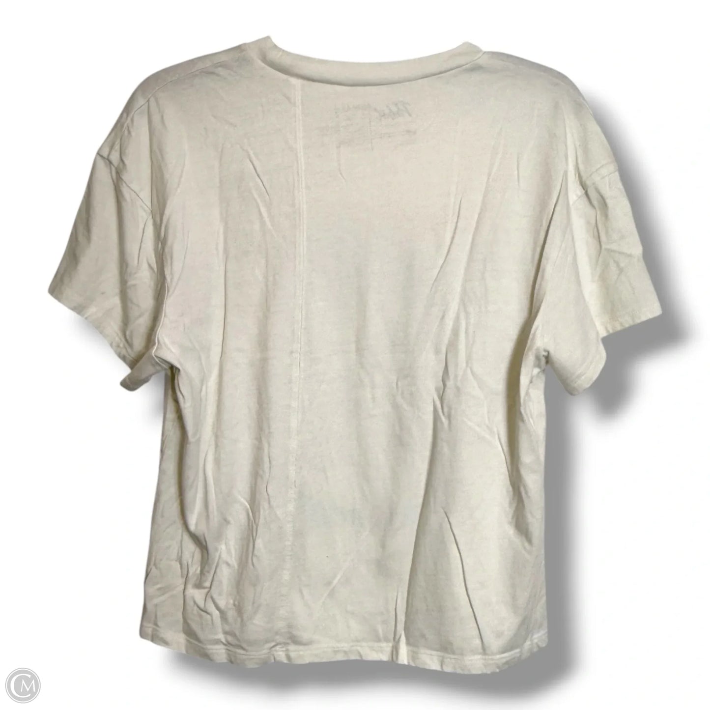 Top Short Sleeve Basic By Cmf In White, Size: S