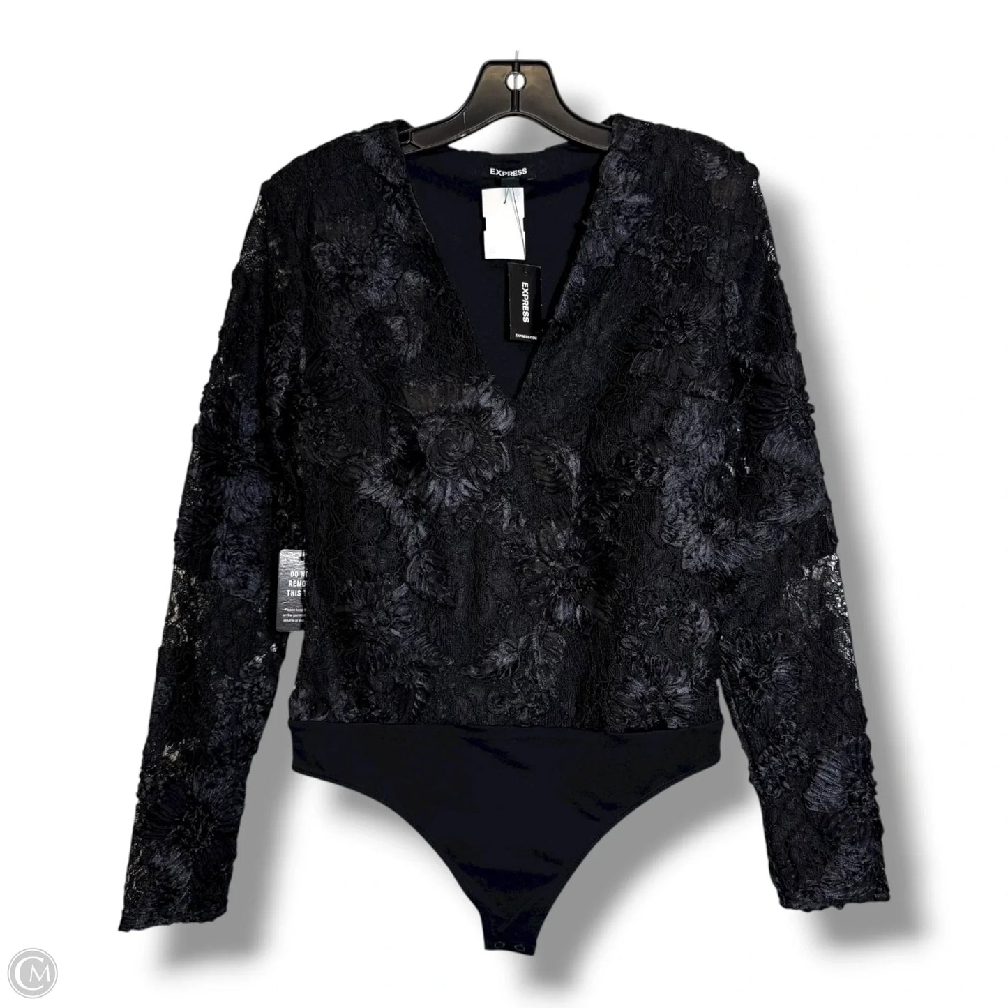Bodysuit By Express In Black, Size: S