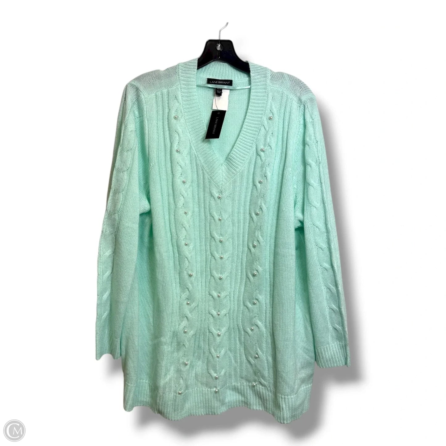 Sweater By Lane Bryant In Aqua, Size: 1x
