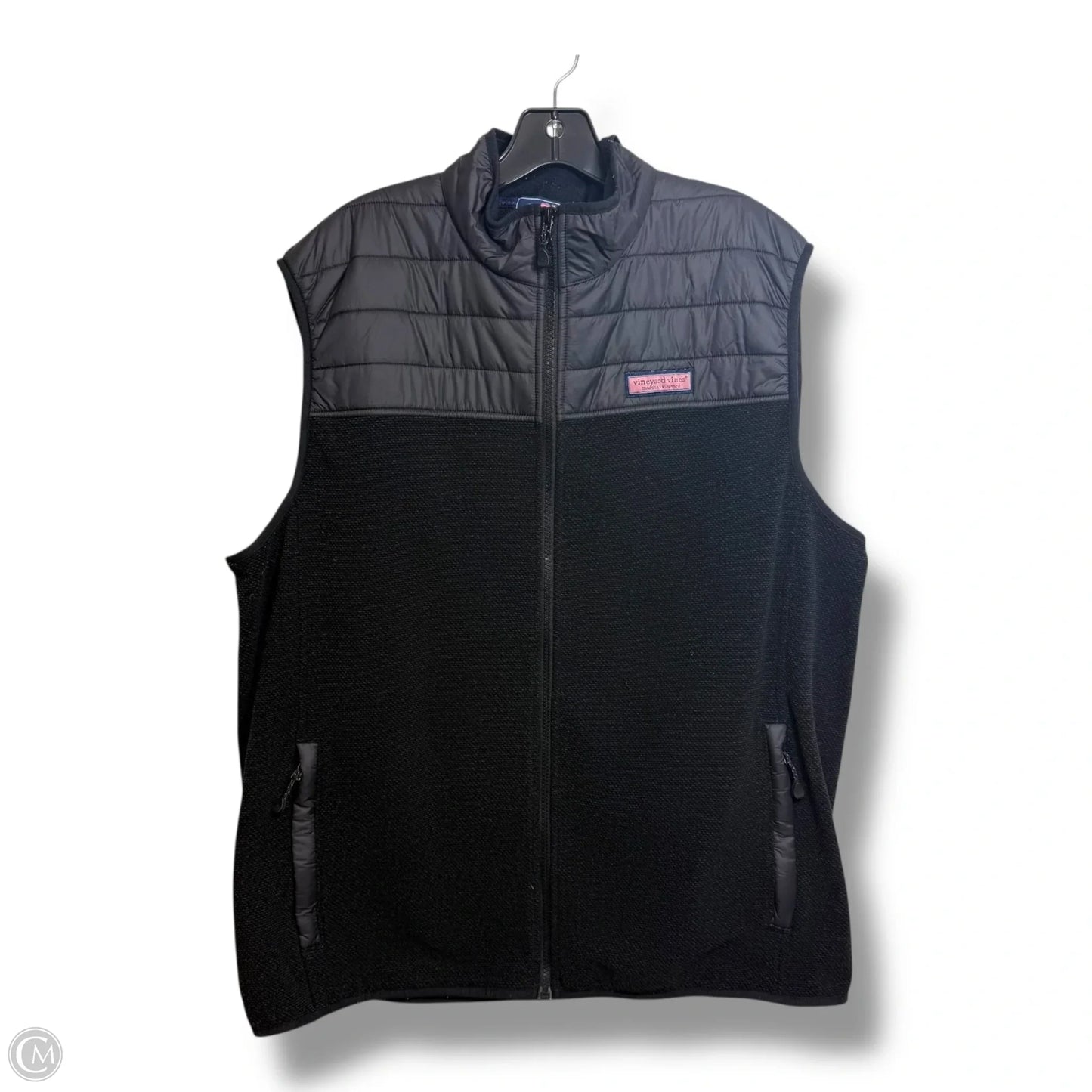 Vest Fleece By Vineyard Vines In Black, Size: Xl