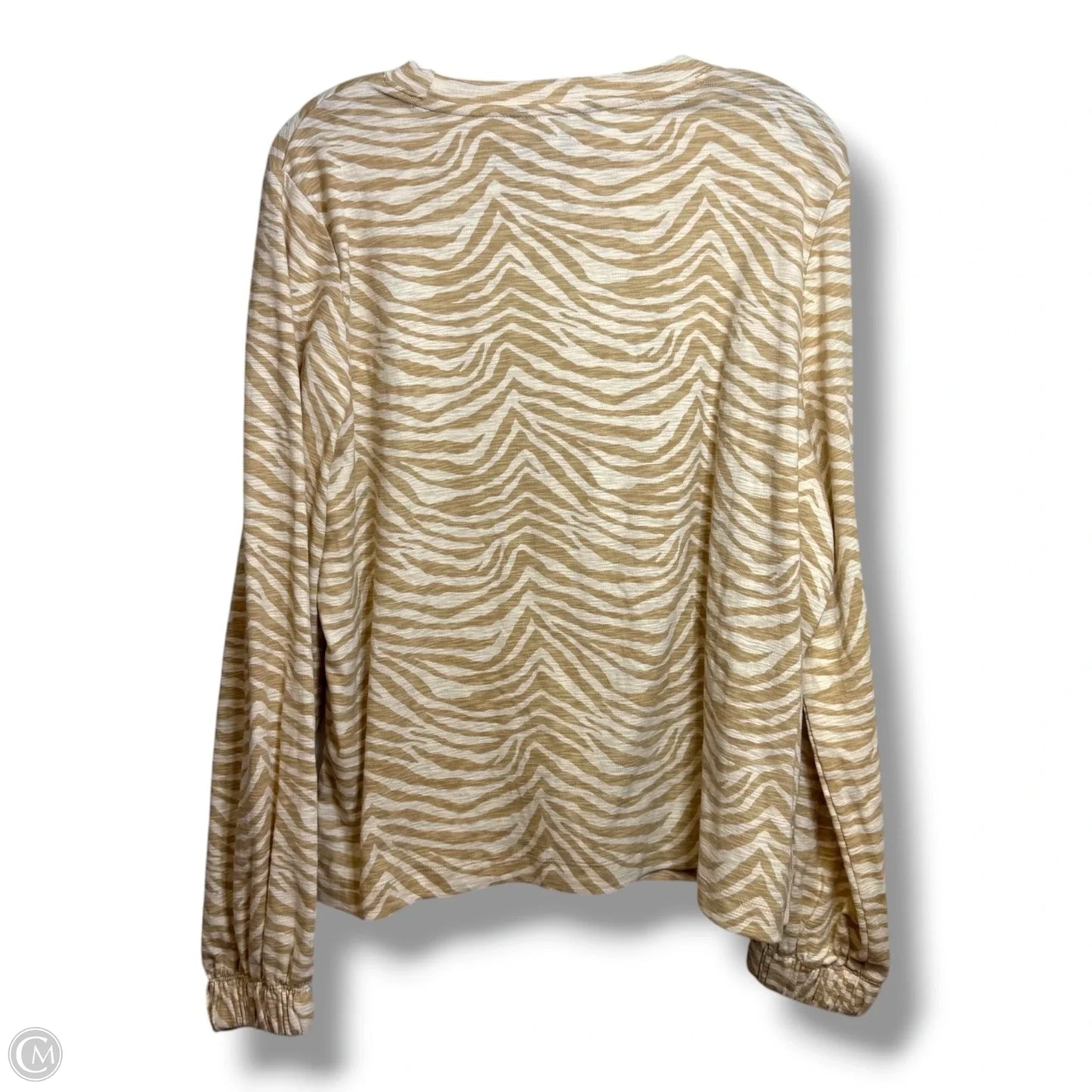 Top Long Sleeve By Banana Republic In Animal Print, Size: M