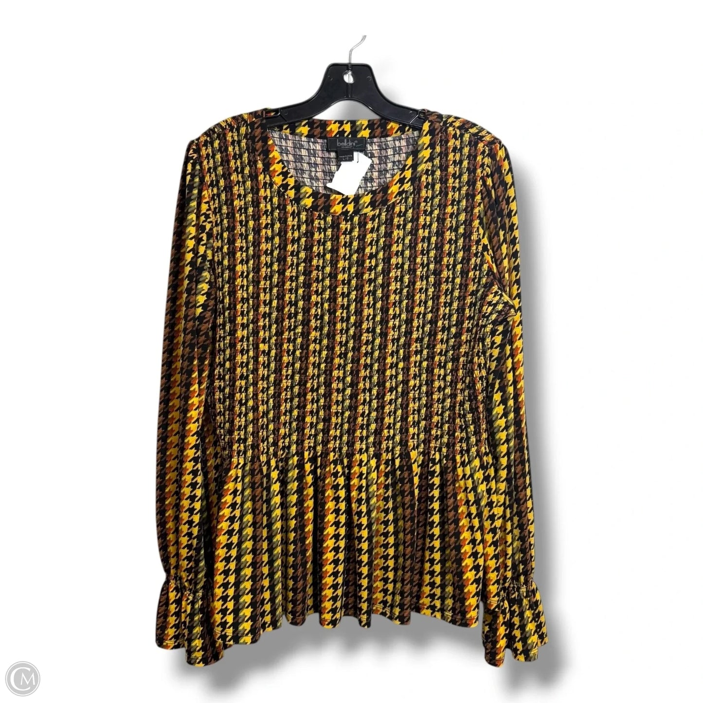 Top Long Sleeve By Belldini In Yellow, Size: L
