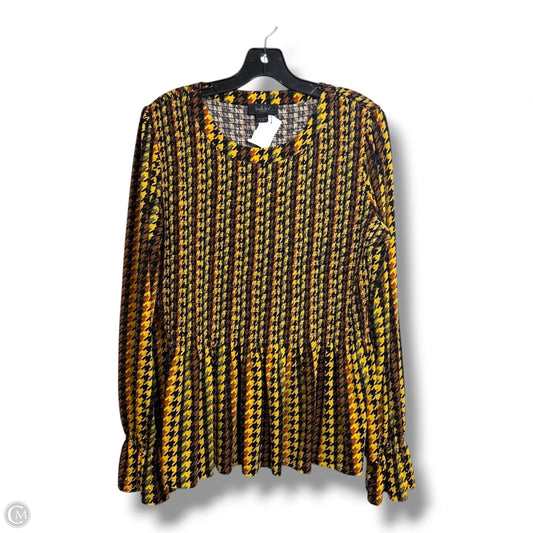 Top Long Sleeve By Belldini In Yellow, Size: L