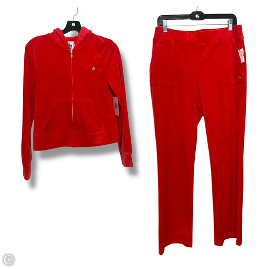 Lounge Set Pants By Juicy Couture In Red, Size: M