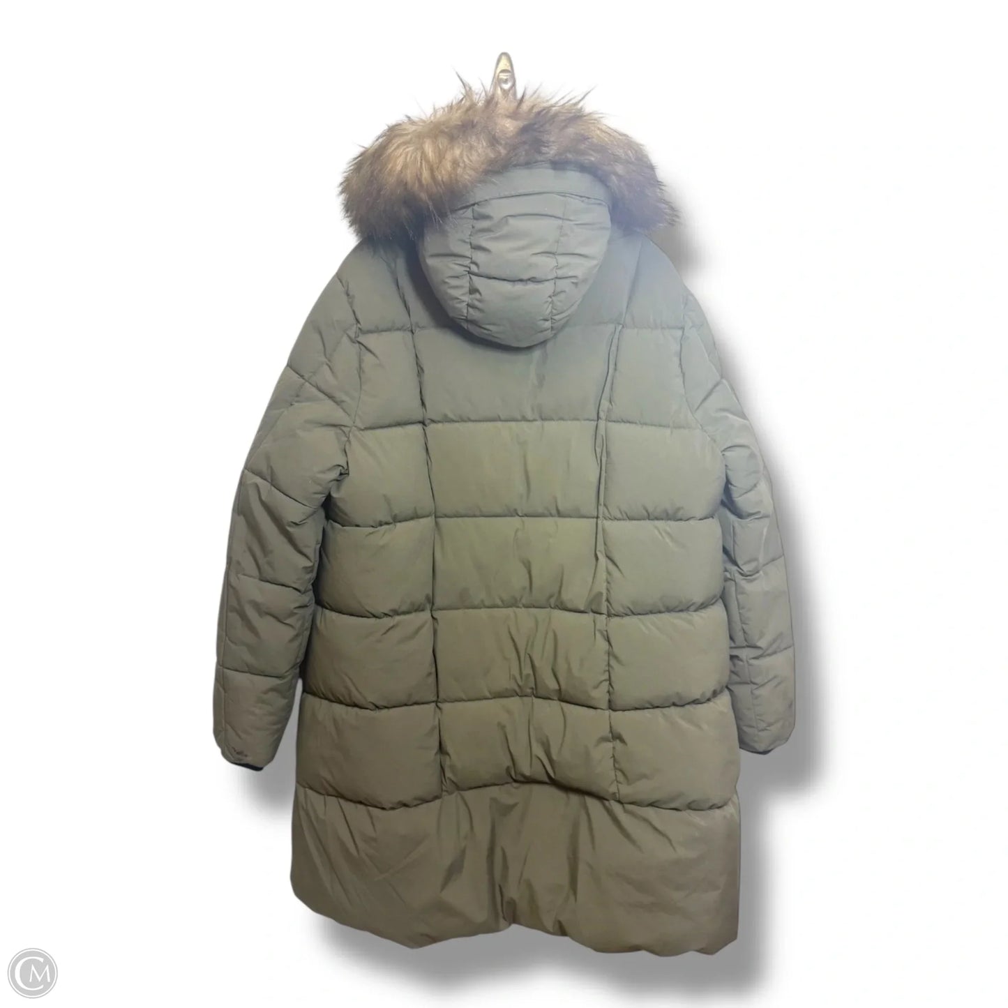 Coat Puffer & Quilted By Tommy Hilfiger In Green, Size: Xl