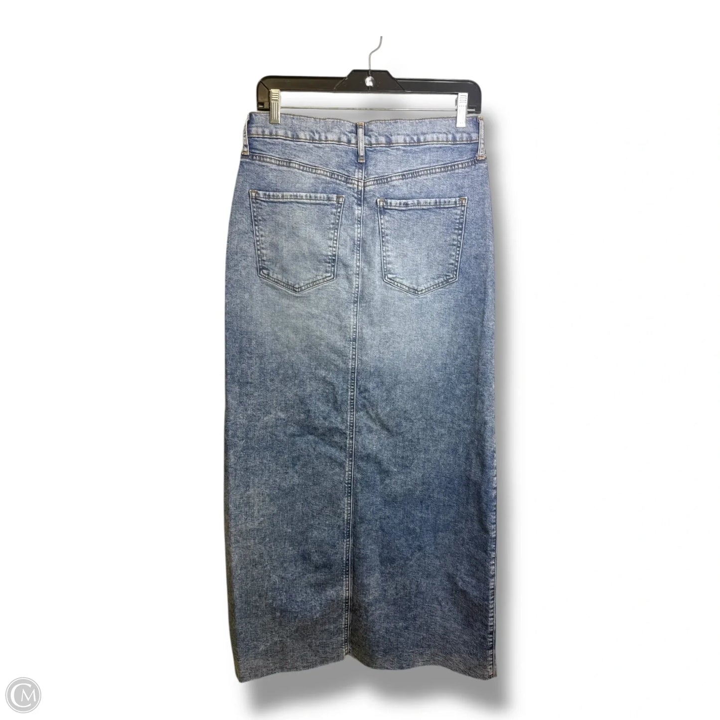 Skirt Maxi By Express In Blue Denim, Size: 8
