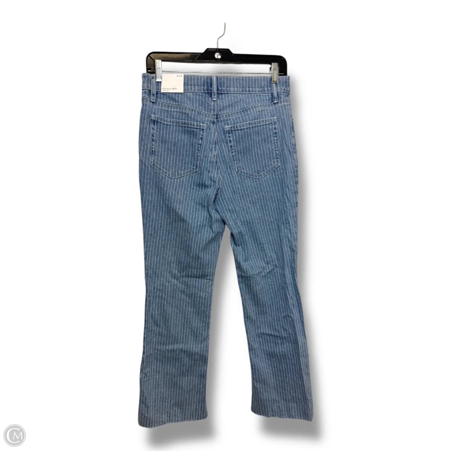 Jeans Cropped By Loft In Blue Denim, Size: 4