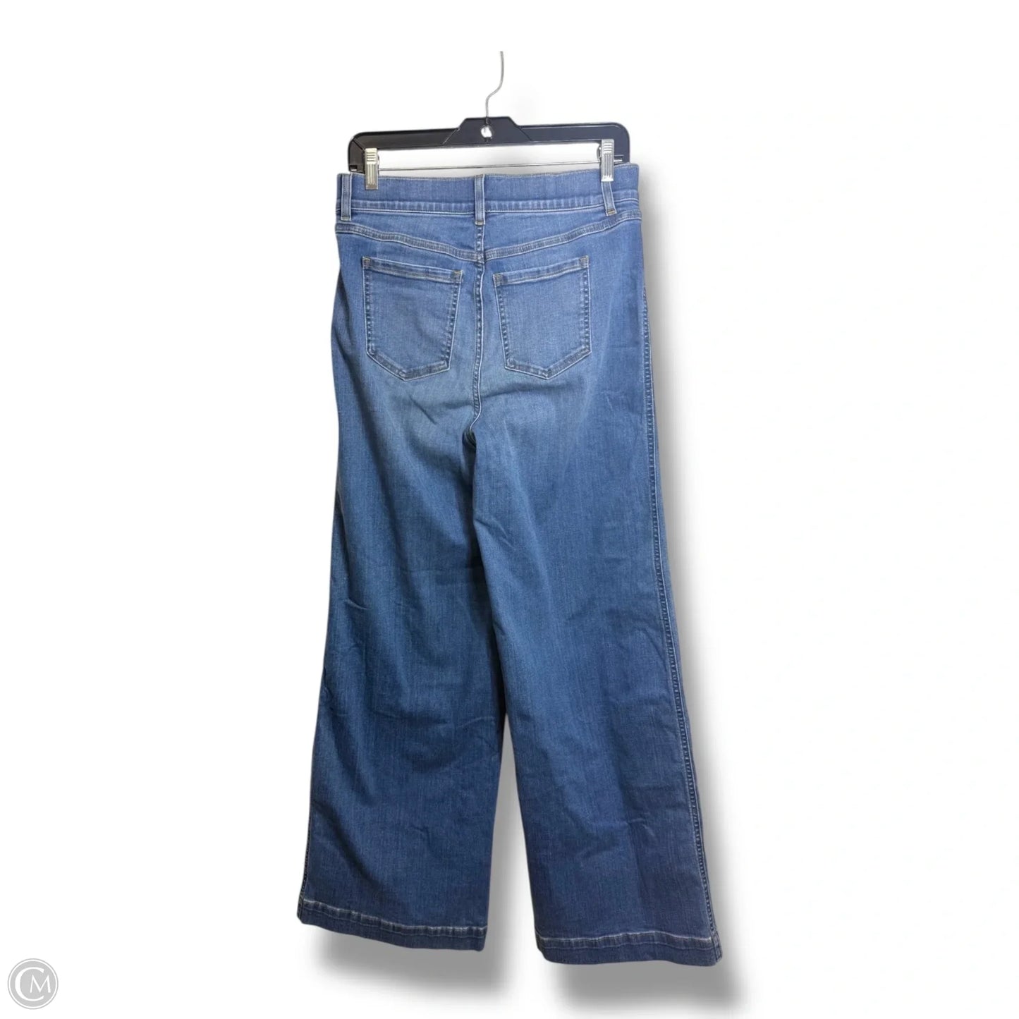 Jeans Wide Leg By Spanx In Blue Denim, Size: M