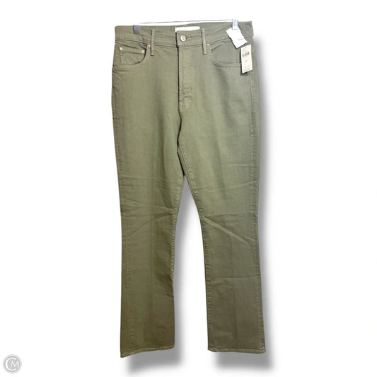 Jeans Straight By Mother In Green, Size: 10