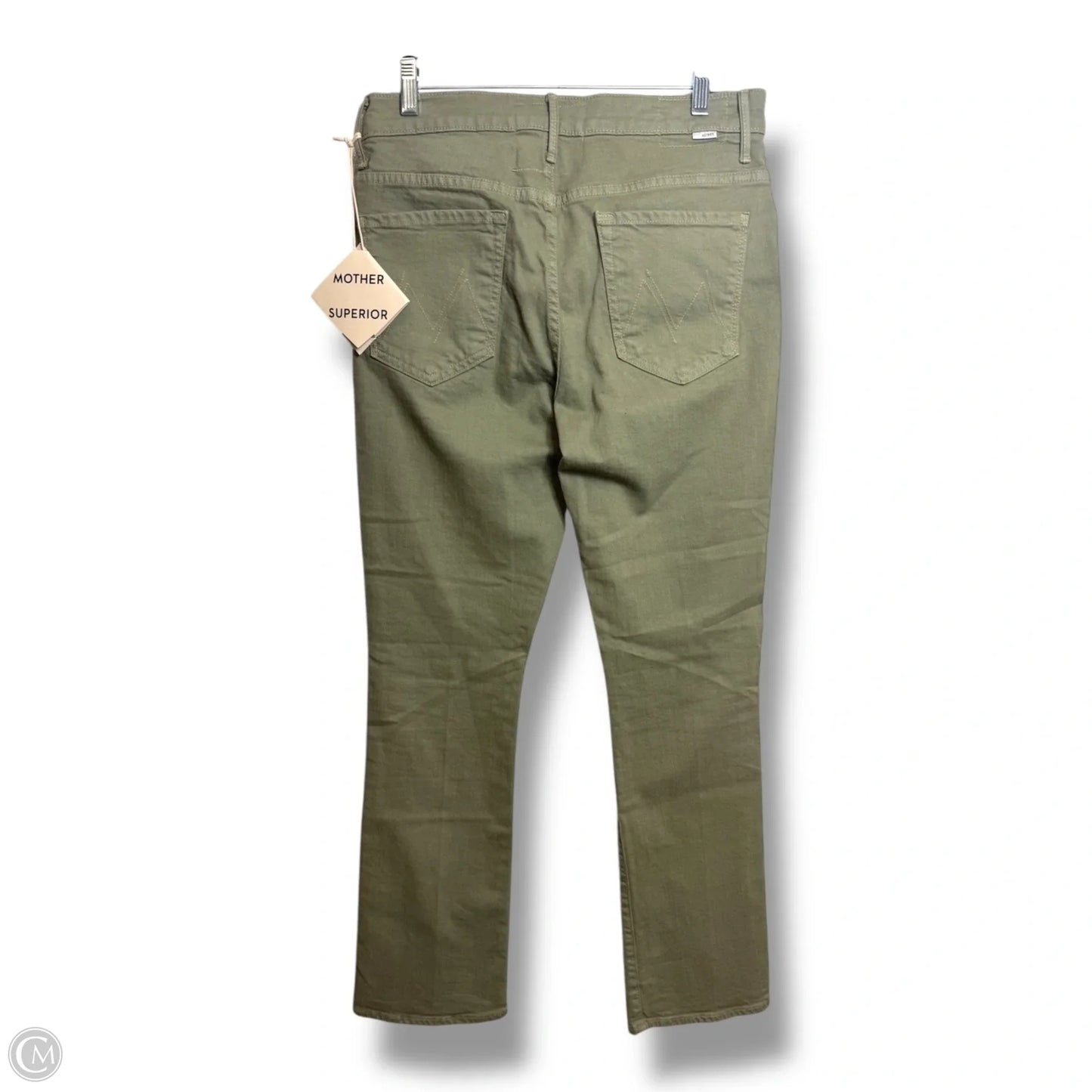 Jeans Straight By Mother In Green, Size: 10