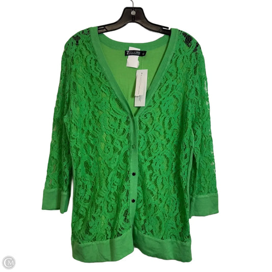 Cardigan By New York And Co In Green, Size: L