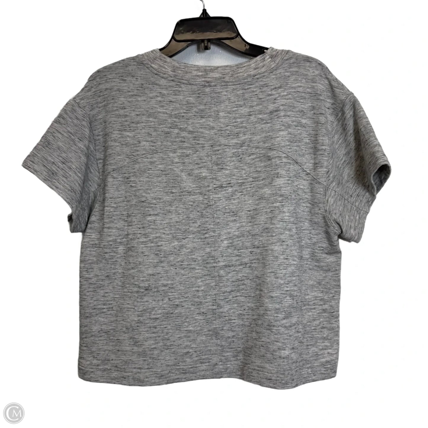 Athletic Top Short Sleeve By Athleta In Grey, Size: S