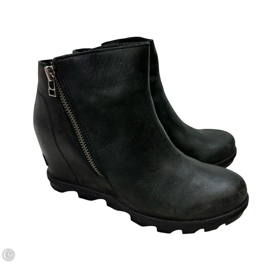 Boots Ankle Heels By Sorel In Black, Size: 8.5