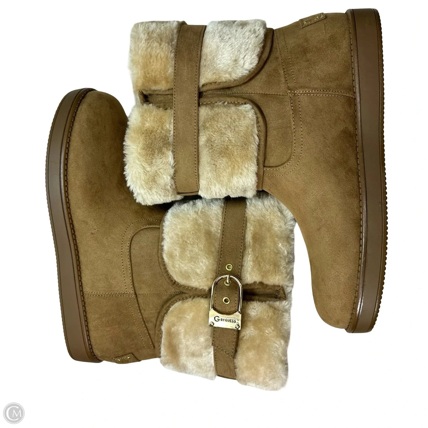 Boots Snow By Guess In Tan, Size: 10