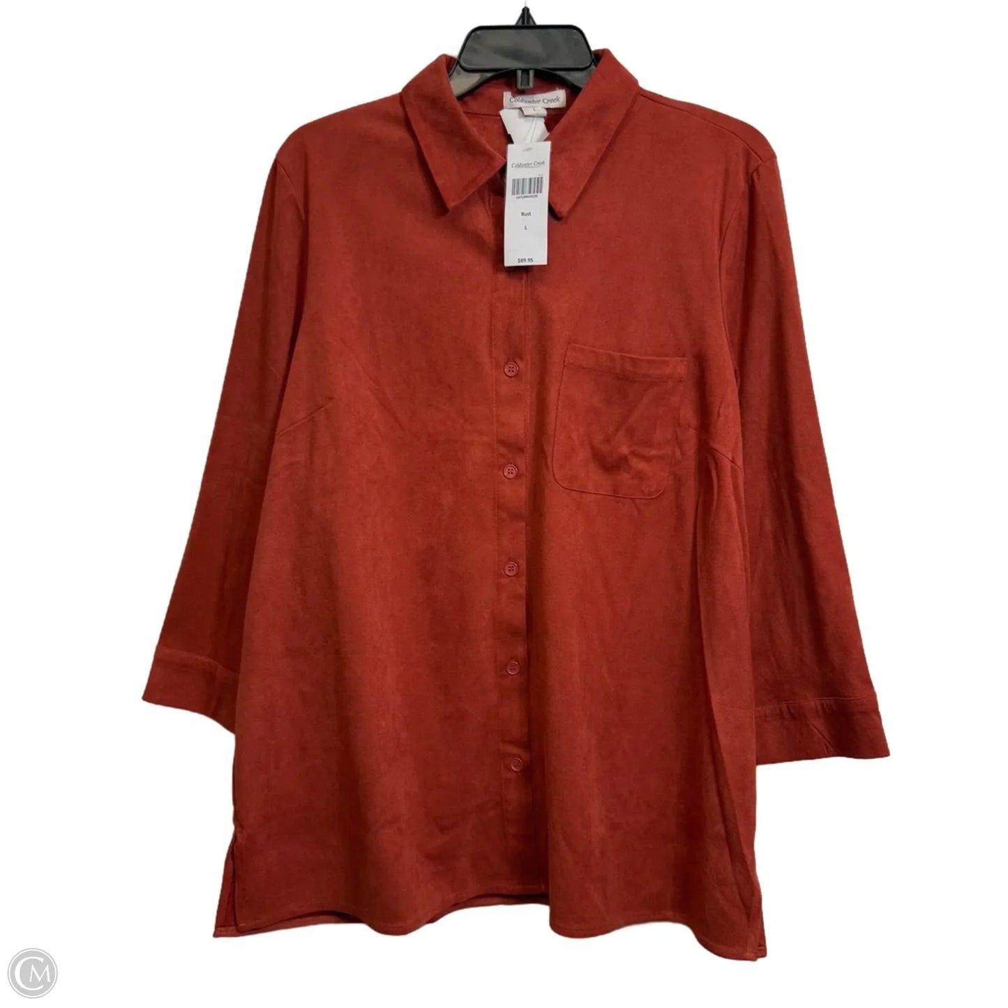 Top Long Sleeve By Coldwater Creek In Copper, Size: L