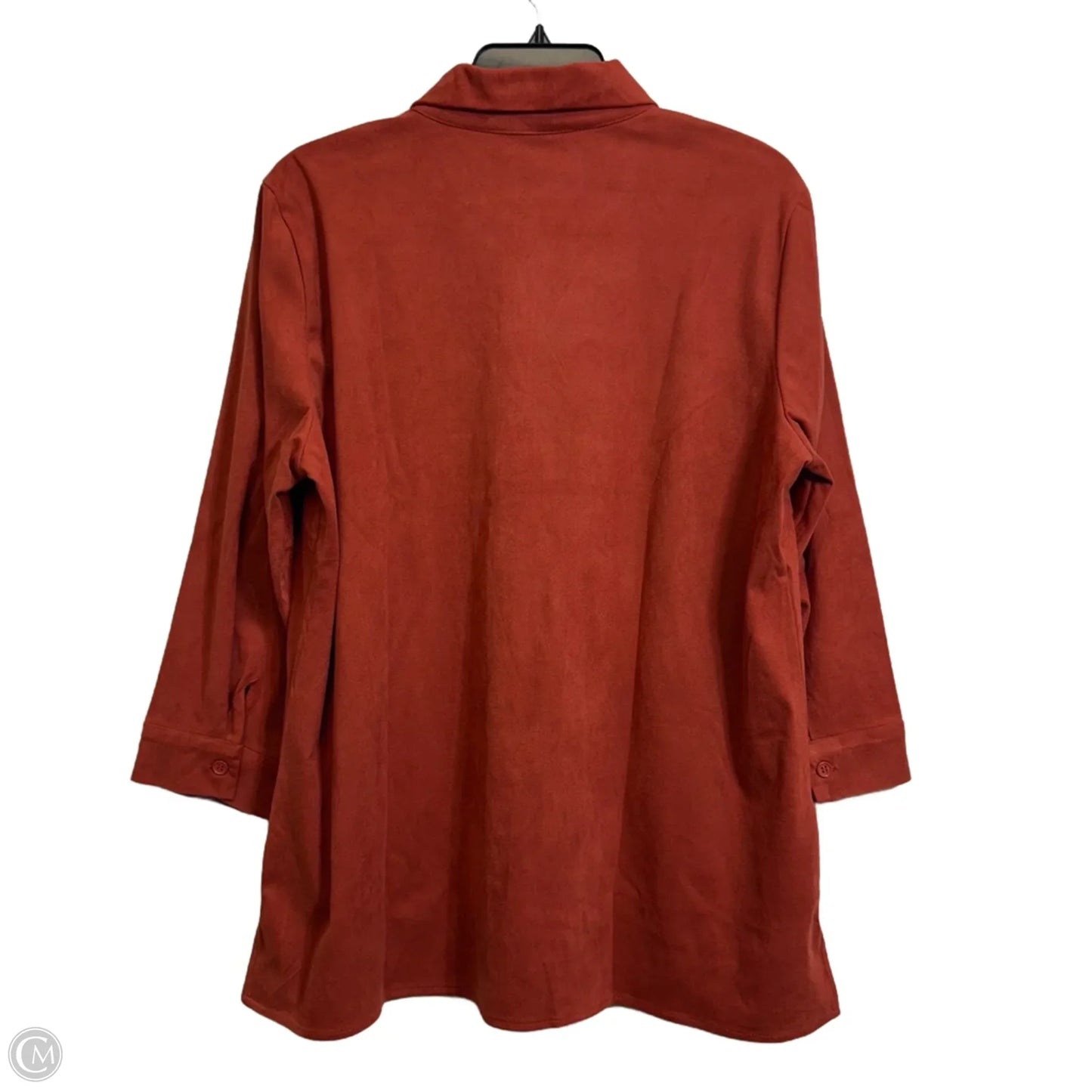 Top Long Sleeve By Coldwater Creek In Copper, Size: L