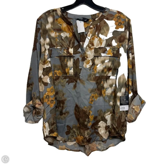 Top Long Sleeve By Simply Vera In Multi-colored, Size: Xl