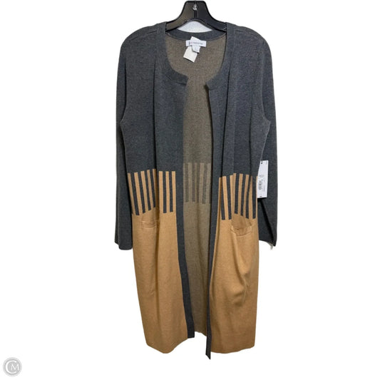 Cardigan By Liz Claiborne In Tan, Size: L