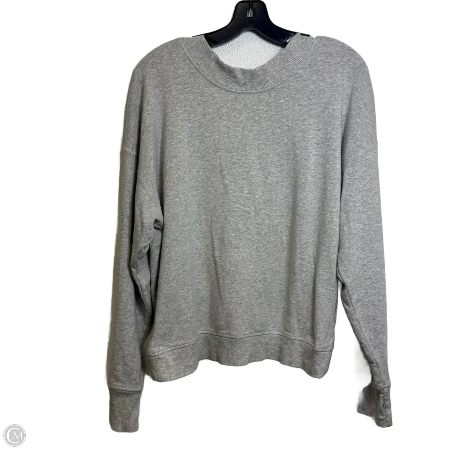Sweatshirt Crewneck By Aerie In Grey, Size: L