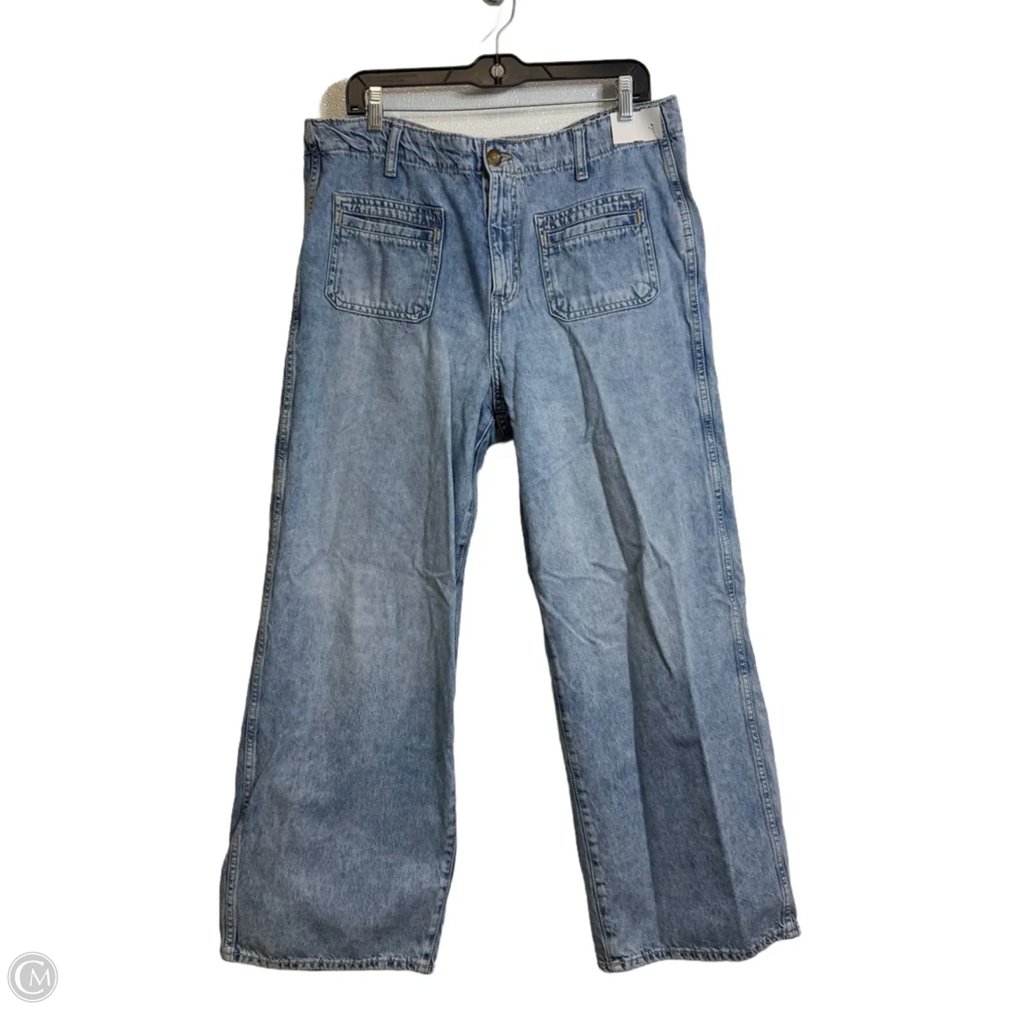 Jeans Wide Leg By Old Navy In Blue Denim, Size: 14